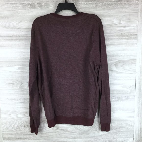 NORDSTROM Bird's Eye Crewneck Sweater - Picture 4 of 5